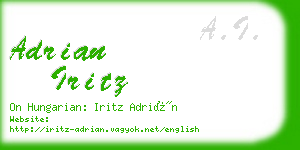 adrian iritz business card